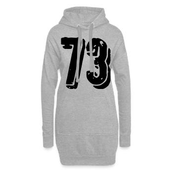 Maillot à 73 numéros - Sweat-shirt à capuche long Femme - gris chiné - Devant