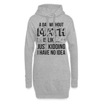 Nerdy Math Teacher Physics Mathematician Gift - Sweat-shirt à capuche long Femme - gris chiné - Devant