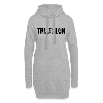 Triathlon - Hoodie-Kleid - Grau meliert - Vorne
