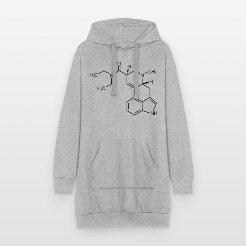 Structure de la molécule de LSD Sweat-shirt à capuche long Femme
