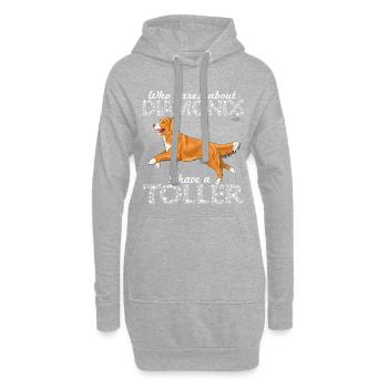 tollerdiamonds2 - Sweat-shirt à capuche long Femme - gris chiné - Devant