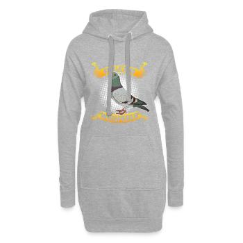 Cadeau drôle d'amateur pigeon pigeon pigeon - Sweat-shirt à capuche long Femme - gris chiné - Devant