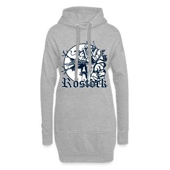 Rostock - Hoodie-Kleid - Grau meliert - Vorne