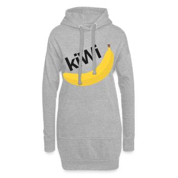 CRAZY FRUITS Kollektion - Hoodie-Kleid - Grau meliert - Vorne