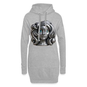 SILVER PRINCESS - baby & kids - Sweat-shirt à capuche long Femme - gris chiné - Devant