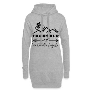 Transalp 2026 - Fahrrad - Via Claudia Augusta - Hoodie-Kleid - Grau meliert - Vorne