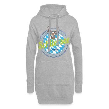 Schliersee Bayern Deutschland Hirsch Souvenir - Hoodie-Kleid - Grau meliert - Vorne