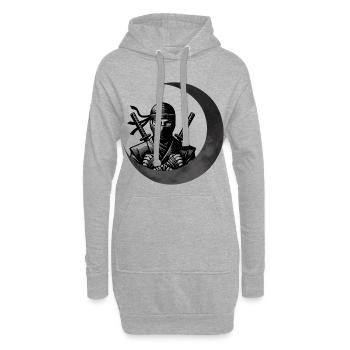 Shinobi Ninja – Geek Gift - Hoodie Dress - heather grey - Front