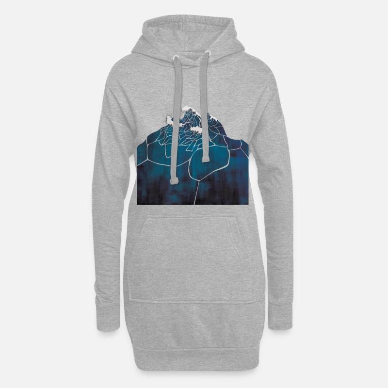 deep Blue - Hoodie-Kleid - Grau meliert