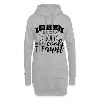Meilleure tante T-shirt Motif Cadeau Sœur Amour - Sweat-shirt à capuche long Femme - gris chiné - Devant