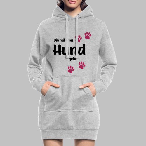 Die Mit Dem Hund Geht - Edition Colored Paw - Hoodie-Kleid