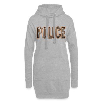 Police Silver-Orange - Hoodie-Kleid - Grau meliert - Vorne