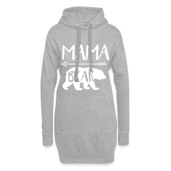 Mama Bear - Hoodie-Kleid - Grau meliert - Vorne