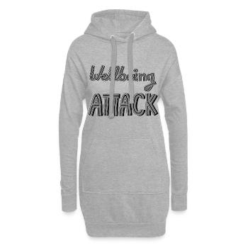 WELLBEING ANGRIFF - Hoodie-Kleid - Grau meliert - Vorne