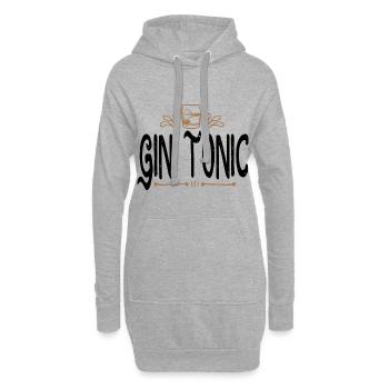 Gin Tonic - Hoodie-Kleid - Grau meliert - Vorne
