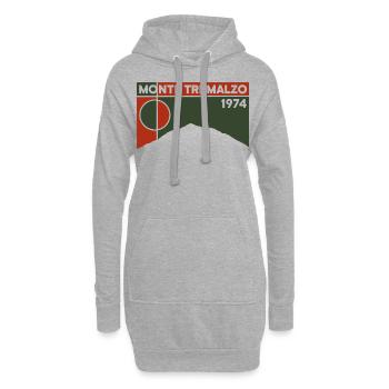 Souvenir de randonnée VTT Garda Monte Tremalzo - Sweat-shirt à capuche long Femme - gris chiné - Devant