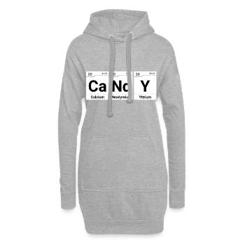 Bonbons Bonbons Bonbons Éléments De Tableau Périodique - Sweat-shirt à capuche long Femme - gris chiné - Devant