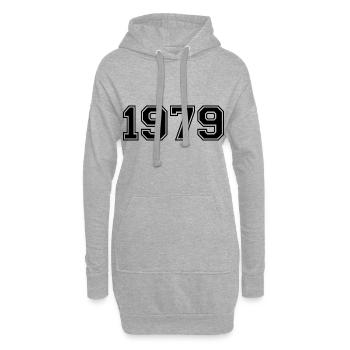 1979 - Hoodie-Kleid - Grau meliert - Vorne