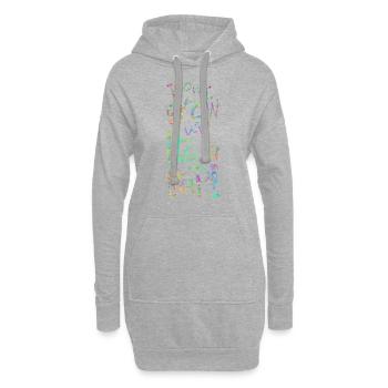 Don't grow up! It's a ... Werde nicht erwachsen! - Hoodie-Kleid - Grau meliert - Vorne