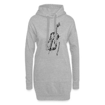 Cello - Hoodie-Kleid - Grau meliert - Vorne