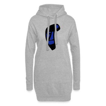 kite_n7_vec_2 de - Hoodie-Kleid - Grau meliert - Vorne