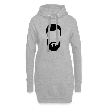 BEARD - Hoodie Dress - heather grey - Front