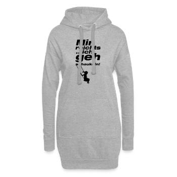 mir reichts ich geh schaukeln - Hoodie-Kleid - Grau meliert - Vorne