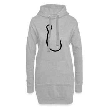 angelhaken - Hoodie-Kleid - Grau meliert - Vorne