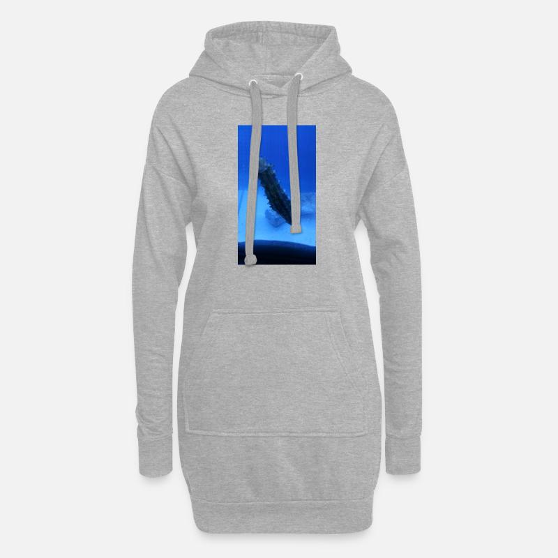 See Walze - Hoodie-Kleid - Grau meliert