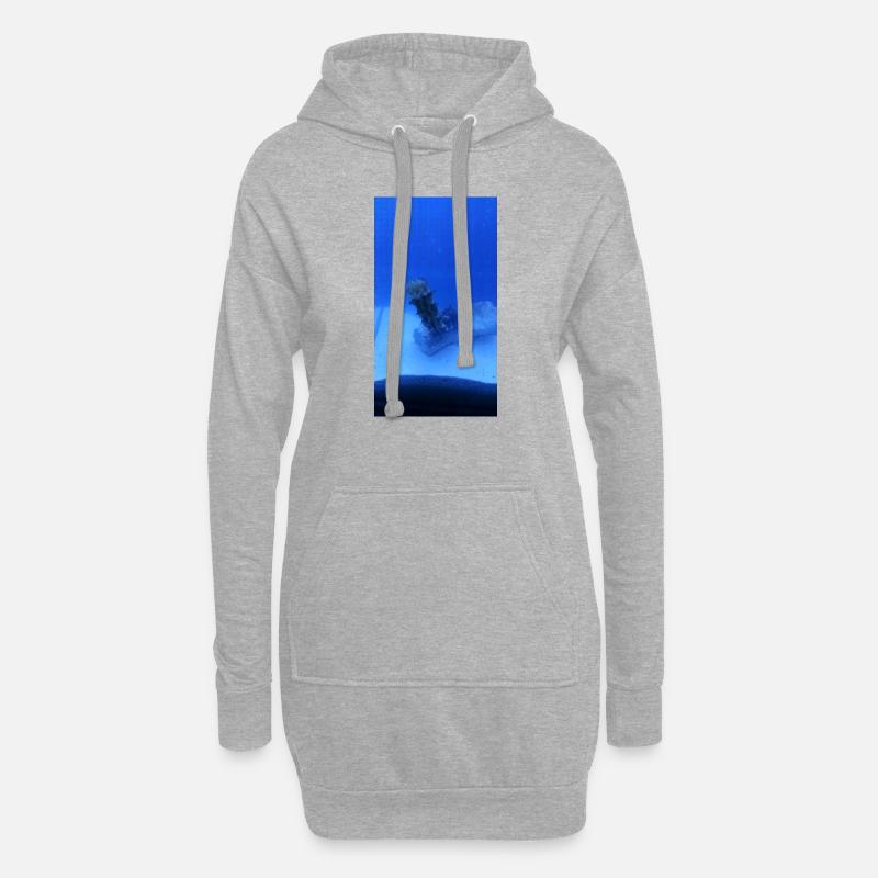 See Walze - Hoodie-Kleid - Grau meliert