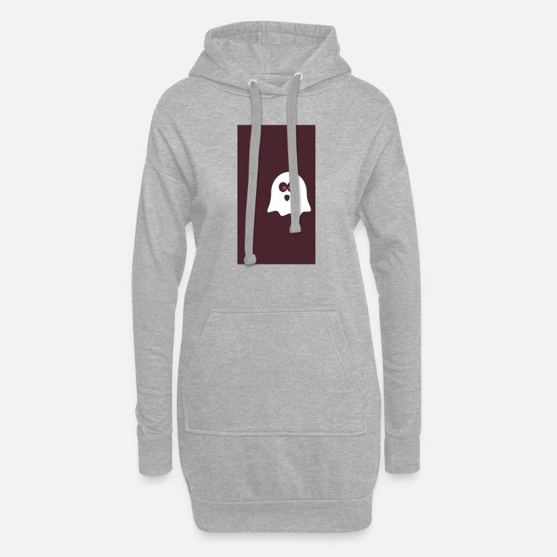 geist - Hoodie-Kleid - Grau meliert