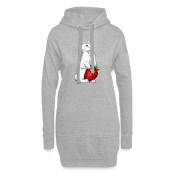 White Bunny - Hoodie-Kleid - Grau meliert - Vorne