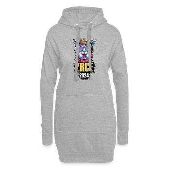 Zrce 2024 Alpaka Party Urlaub - Hoodie-Kleid - Grau meliert - Vorne