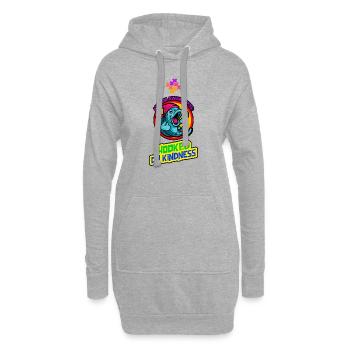 La sensibilisation à l’autisme s’appuie sur la gentillesse - Sweat-shirt à capuche long Femme - gris chiné - Devant
