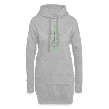 Erstkommunion Kreuz Christ Christliche Kommunion - Hoodie-Kleid - Grau meliert - Vorne