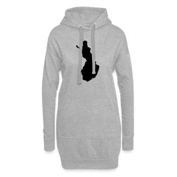 Finland - Hoodie Dress - heather grey - Front