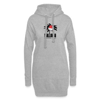 Weihnachten mallorca - Hoodie-Kleid - Grau meliert - Vorne