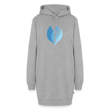 Friseurin Friseur Kamm - Hoodie-Kleid - Grau meliert - Vorne