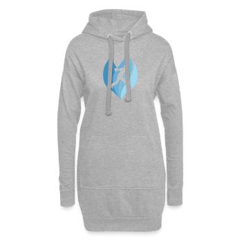Bowling Kegel Pin - Hoodie-Kleid - Grau meliert - Vorne