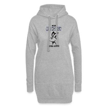 Air Hockey Ostern Air Hockeyspieler Oster Outfit - Hoodie-Kleid - Grau meliert - Vorne