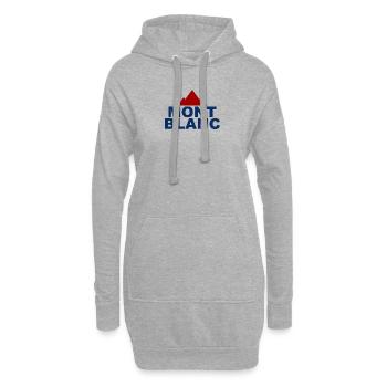 Mont-Blanc Berg - Hoodie-Kleid - Grau meliert - Vorne