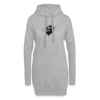 Kunstauge - Hoodie-Kleid - Grau meliert - Vorne