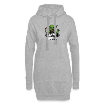 Salle de sport Giblin Fitness - Sweat-shirt à capuche long Femme - gris chiné - Devant