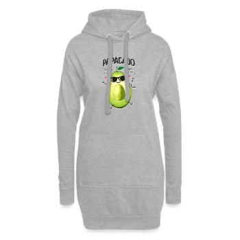 Avocat - Papacado - Look partenaire - Pères - Sweat-shirt à capuche long Femme - gris chiné - Devant