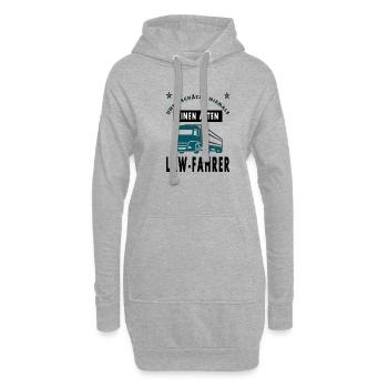 Lkw-Fahrer cooler Spruch Lkw fahren Geschenkidee - Hoodie-Kleid - Grau meliert - Vorne