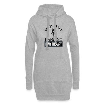 Hip Hop Dancing Hip-Hop Dancer Disco Gift Idea - Sweat-shirt à capuche long Femme - gris chiné - Devant