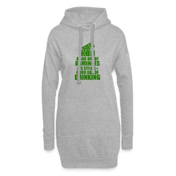 Domino Design - Hoodie-Kleid - Grau meliert - Vorne