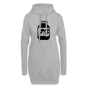 Kapseln - Hoodie-Kleid - Grau meliert - Vorne