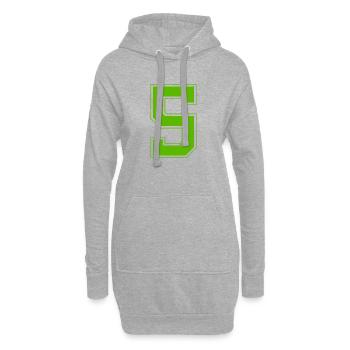 z5 - Hoodie-Kleid - Grau meliert - Vorne