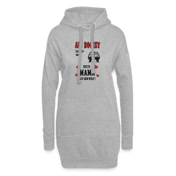 Air Hockey Spielerin Mama Air Hockeyspielerin - Hoodie-Kleid - Grau meliert - Vorne